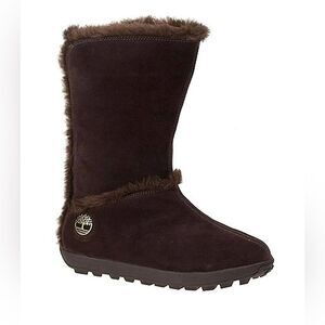 Timberland Mukluk Womens Brown Suede Leather Pull-On Winter Boots